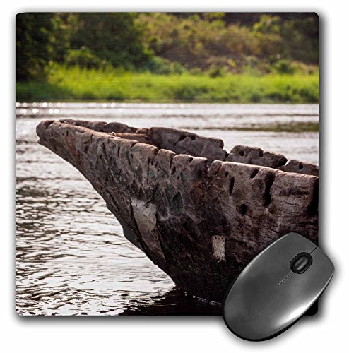 0888414429873 - 3DROSE AFRICA, CAMEROON, KIRBY TRADITIONAL PIROGUE DUGOUT CANOE ON DU RIVER - MOUSE PAD