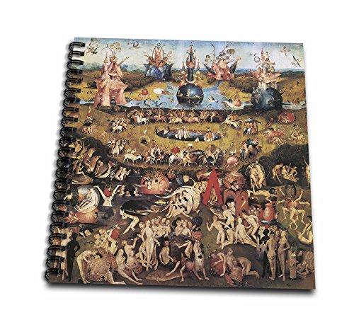 0888414494031 - 3DROSE DB_130134_1 GARDEN OF EARTHLY DELIGHTS BY HIERONYMUS BOSCH DRAWING BOOK, 8 BY 8-INCH