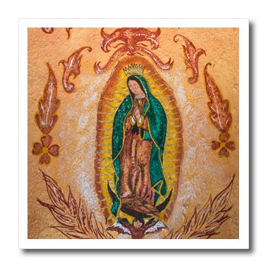 0888414952814 - 3DROSE HT_209888_3 MEXICO, SAN MIGUEL DE ALLENDE PAINTING OF OUR LADY OF GUADALUPE IRON ON HEAT TRANSFER PAPER FOR WHITE MATERIAL, 10 BY 10