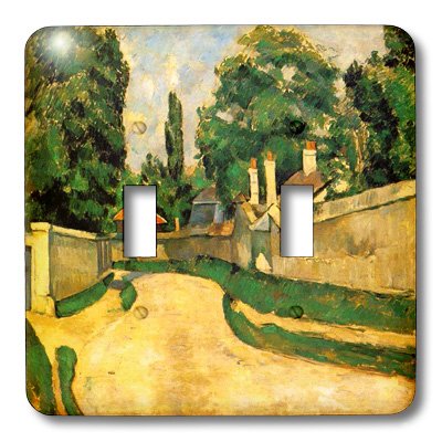 0888414989780 - 3DROSE LSP_174685_2 IMAGE OF CEZANNE PAINTING BORD ROUTE LANDSCAPE - DOUBLE TOGGLE SWITCH