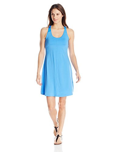0888458682289 - COLUMBIA SPORTSWEAR WOMEN'S PRIMA AGUA DRESS, HARBOR BLUE, SMALL