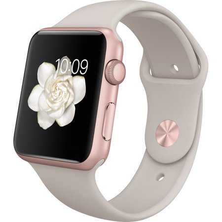 0888462669139 - APPLE WATCH SPORT 42MM ROSE GOLD ALUMINUM CASE WITH STONE SPORT BAND