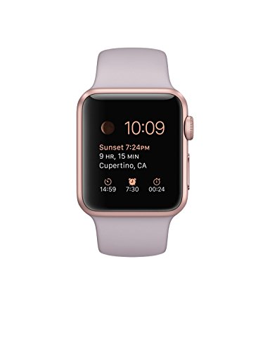 0888462670838 - APPLE 1.49-INCH SPORT SMART WATCH - ROSE GOLD ALUMINUM CASE WITH LAVENDER BAND