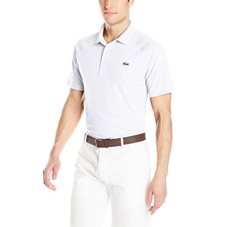 0888464728483 - LACOSTE MEN’S SPORT SHORT SLEEVE ULTRA DRY POLO T-SHIRT WITH RAGLAN SLEEVE,8, WHITE