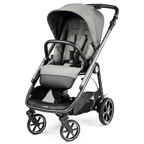 0888487050189 - PEG PEREGO VELOCE - COMPACT FULL FEATURED LIGHTWEIGHT STROLLER - COMPATIBLE WITH ALL PRIMO VIAGGIO 4-35 INFANT CAR SEATS - MADE IN ITALY - MERCURY (GREY)