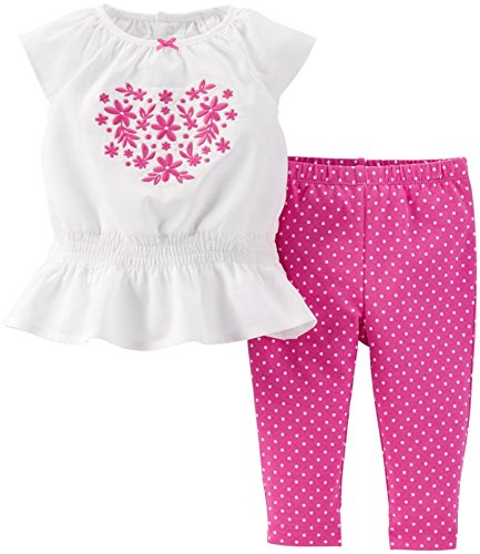 0888510450696 - CARTER'S BABY GIRLS' 2 PIECE PANT SET (BABY) - PURPLE - 9 MONTHS