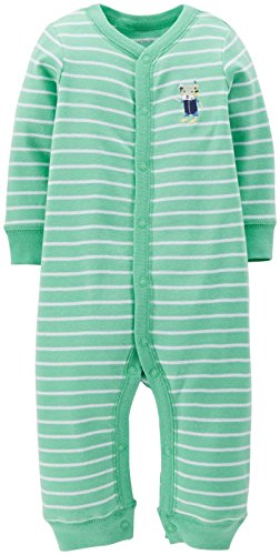 0888510485834 - CARTER'S BABY BOYS' STRIPED ROMPER (BABY) - DOG - 6 MONTHS