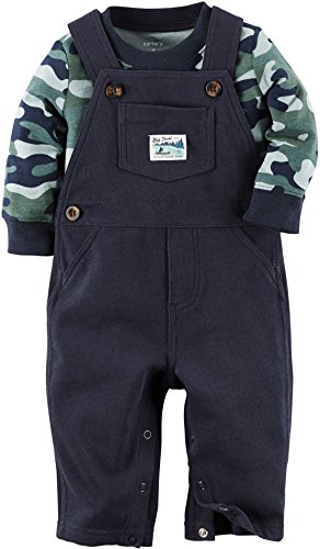 0888510834335 - CARTER'S BABY BOYS' BIG TROUT LAKE 2-PIECE OUTFIT - NAVY, 9 MONTHS