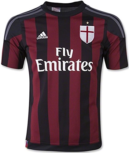 0888590566560 - ADIDAS YOUTH AC MILAN 15/16 HOME JERSEY (LARGE) BLACK/VICTORY RED
