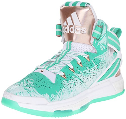 0888591749504 - ADIDAS PERFORMANCE MEN'S D ROSE 6 BOOST BASKETBALL,SHOCK MINT/COPPER/WHITE,10 M US