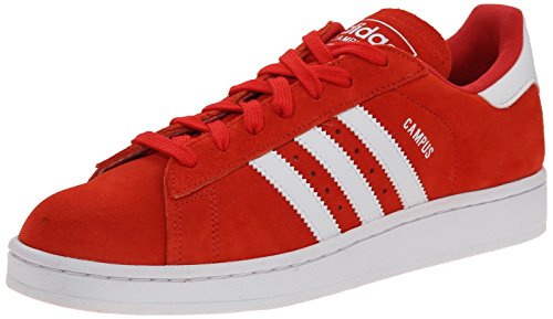 0888592076838 - ADIDAS ORIGINALS MEN'S CAMPUS 2 LIFESTYLE BASKETBALL SNEAKER, RED/WHITE/RED, 10.5 M US