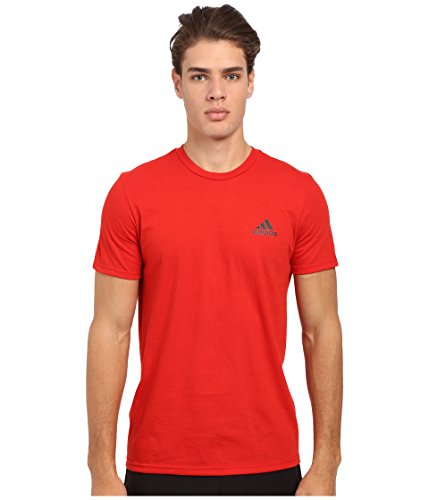 0888592906951 - ADIDAS PERFORMANCE MEN'S GO-TO SHORT-SLEEVE CREW TEE, LARGE, RED