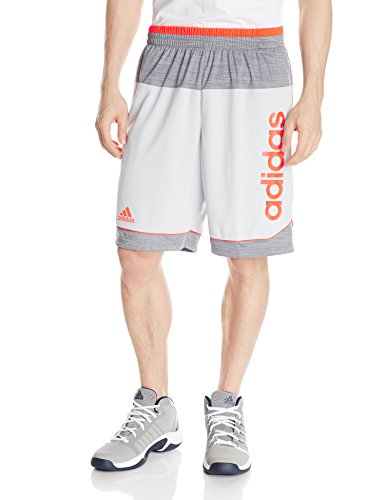 0888593478815 - ADIDAS PERFORMANCE MEN'S FUTURE STAR SHORTS, CLEAR GREY/TECH GREY F12/INFRARED, LARGE