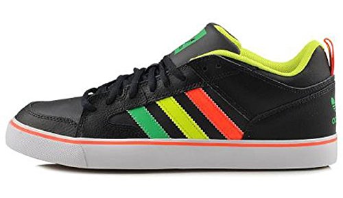 0888596170044 - ADIDAS ORIGINALS VARIAL 2 LOW SKATEBOARDING SHOES CARBON/YELLOW/RED SIZE 8.5
