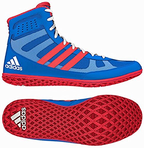 0888597410835 - ADIDAS MAT WIZARD DAVID TAYLOR EDITION WRESTLING SHOES ROYAL/RED/WHITE SIZE 9