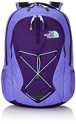 0888655335568 - THE NORTH FACE WOMENS JESTER BACKPACK - GARNET PURPLE/SURF GREEN, ONE SIZE