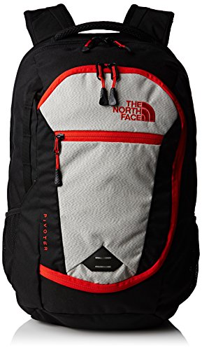 0888655335827 - THE NORTH FACE PIVOTER BACKPACK - 1648CU IN TNF BLACK/FIERY RED, ONE SIZE