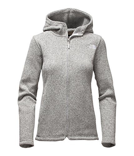 0888656589373 - THE NORTH FACE CRESCENT FULL ZIP WOMENS JACKET - SMALL/LUNAR ICE GREY HEATHER