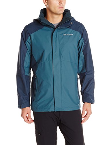 0888664397328 - COLUMBIA MEN'S EAGER AIR INTERCHANGE 3-IN-1 JACKET, EVER BLUE, X-LARGE