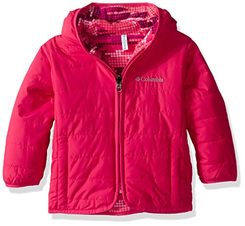 0888667166846 - COLUMBIA BABY GIRLS' DOUBLE TROUBLE JACKET, PUNCH PINK DOT PRINT, 6-12 MONTHS