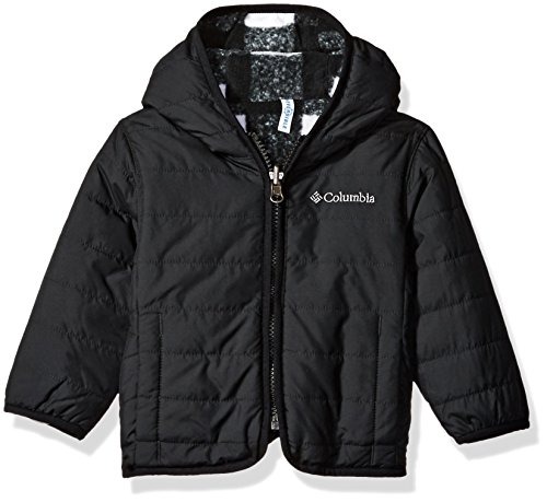0888667167058 - COLUMBIA BABY BOYS' DOUBLE TROUBLE JACKET, BLACK PLAID, 6-12 MONTHS