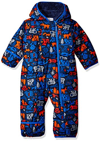 0888667312021 - COLUMBIA FROSTY FREEZE BUNTING - INFANT BOYS' MARINE BLUE CRITTERS, 6/12M