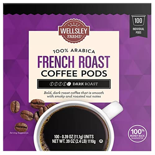 0888670124611 - WELLSLEY FARMS FRENCH ROAST COFFEE PODS 100CT