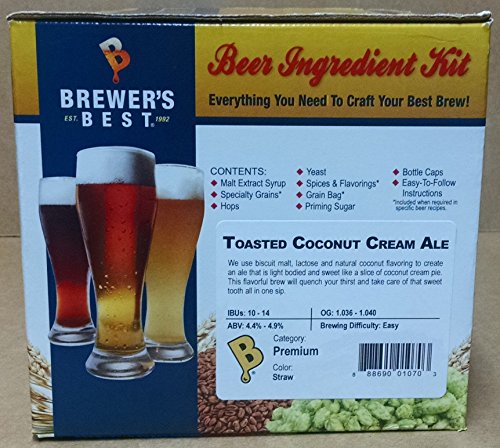 0888690010703 - BREWER'S BEST HOME BREW BEER INGREDIENT KIT - 5 GALLON (TOASTED COCONUT CREAM ALE)