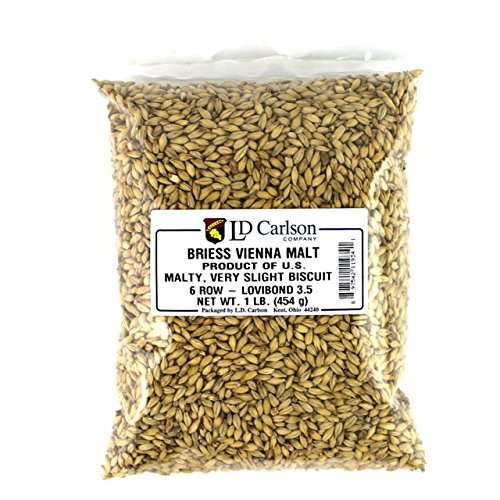 0888690119345 - BRIESS GRAIN U.S. BREWERS MALT FOR BEER MAKING & HOME BREWING 1 LB (VIENNA)
