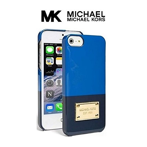 0888698268212 - MICHAEL KORS COLOR-BLOCK PHONE CASE FOR IPHONE 5/5S BLUE/NAVY