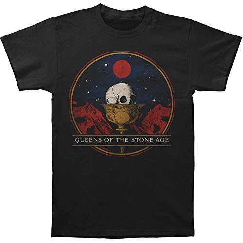 0888700816936 - QUEENS OF THE STONE AGE MEN'S CHALICE SLIM FIT T-SHIRT LARGE VINTAGE