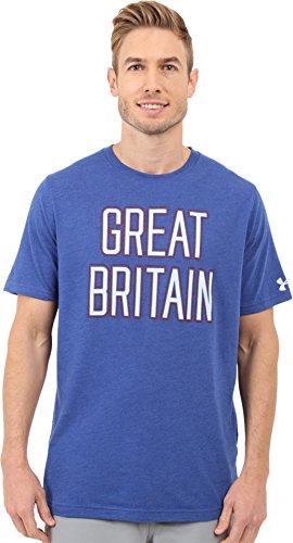 0888728849688 - UNDER ARMOUR MEN'S GREAT BRITAIN COUNTRY PRIDE TRI-BLEND SHORT SLEEVE TEE AMERICAN BLUE/RED/IVORY T-SHIRT 2XL