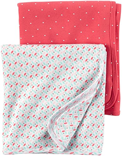 0888767677594 - CARTER'S® BABY GIRLS' 2-PACK GEO SWADDLE SET