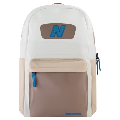 0888783808446 - CONCEPT ONE NEW BALANCE LAPTOP BACKPACK, LEGACY TRAVEL BAG FOR MEN AND WOMEN, WHITE, 18 INCH