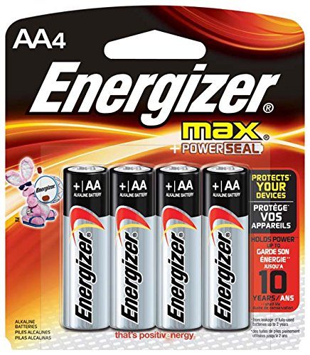 8888021900408 - ENERGIZER MAX AA BATTERIES, 4-COUNT
