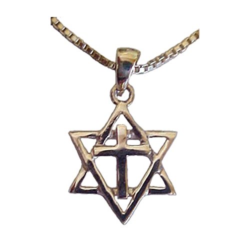 0888817243342 - WHOLESALE CHRISTIAN GIFTS ORNATE SILVER STAR AND CROSS