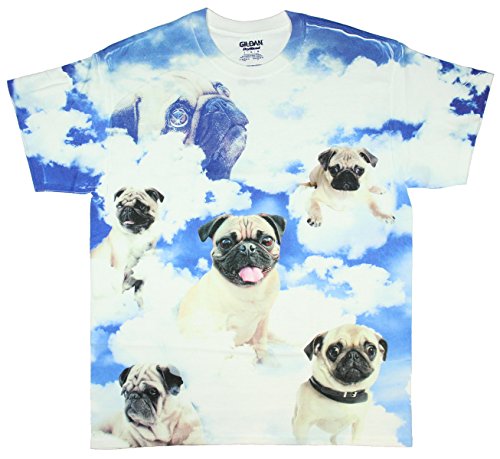 0888823739365 - PUGS IN THE CLOUDS PUGS THE LIMIT GRAPHIC T-SHIRT - MEDIUM