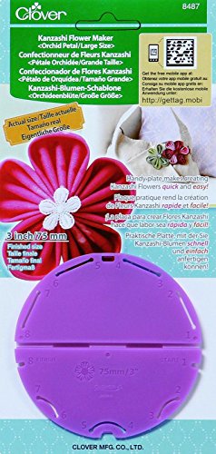 8888336015194 - CLOVER KANZASHI FLOWER MAKER - ORCHID PETAL LARGE SIZE 3 GOOD CRAFTED HANDMADE GIFT AND DIY IDEAS