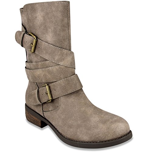 0888833751500 - RAMPAGE WOMENS ISLET LOW SHAFT BOOT 7.5 TAUPE