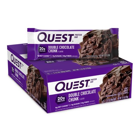 0888849000241 - QUESTBAR PROTEIN BARS, DOUBLE CHOCOLATE CHUNK, 12 2.12