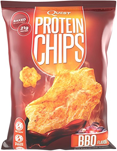 0888849000289 - QUEST NUTRITION PROTEIN CHIPS, BBQ, 21G PROTEIN, BAKED, 1.2OZ BAG, 8 COUNT