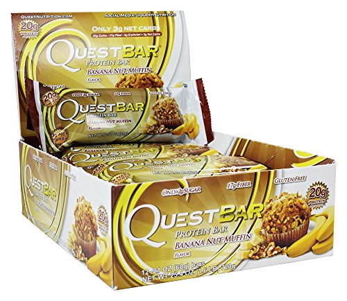 0888849000746 - QUEST NUTRITION QUEST NATURAL PROTEIN BAR, BANANA NUT MUFFIN 12 - 2.12OZ (60G) BARS