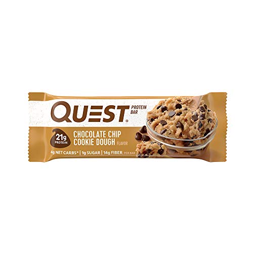 0888849003921 - QUEST NUTRITION CHOCOLATE CHIP COOKIE DOUGH - HIGH PROTEIN, LOW CARB, GLUTEN FREE, KETO FRIENDLY, 20 COUNT
