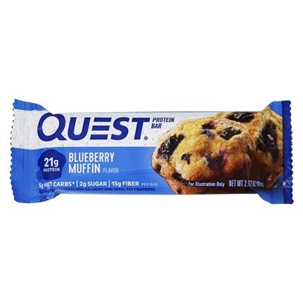 0888849004614 - QUEST NUTRITION - QUEST BAR PROTEIN BAR BLUEBERRY MUFFIN - 2.1 OZ.