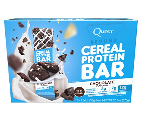 0888849004928 - QUEST NUTRITION BEYOND CEREAL PROTEIN BAR, CHOCOLATE, 15 COUNT