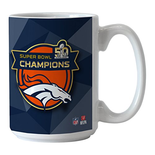 0888860512716 - NFL DENVER BRONCOS SUPER BOWL 50 CHAMPIONS SUBLIMATED COFFEE MUG, 15OZ, 15 OZ, BLUE