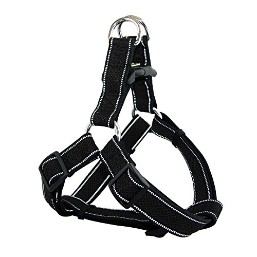 0888886009757 - HARNESS! DUAL LAYER AIR MESH STEP-IN HARNESS W/REFLECTIVE THREADING BY DOCO (BLACK, SMALL 1X17-23)
