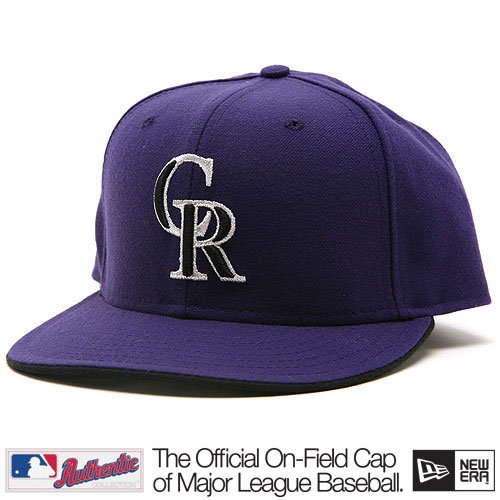 0889001296298 - COLORADO ROCKIES PURPLE 2ND ALTERNATE AUTHENTIC 2012-2013 ON-FIELD 59FIFTY FITTED HAT