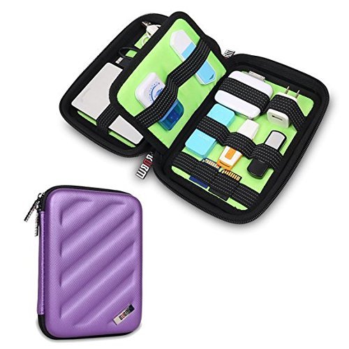 0889013588336 - BUBM PORTABLE EVA HARD DRIVE CASE TRAVEL ORGANIZER ELECTRONICS ACCESSORIES /CABLES & ACCESSORIES/ HARD DRIVE SHOCKPROOF WATERPROOF DIGITAL PRODUCTS TO RECEIVE A PACKAGE (PURPLE MEDIUM)