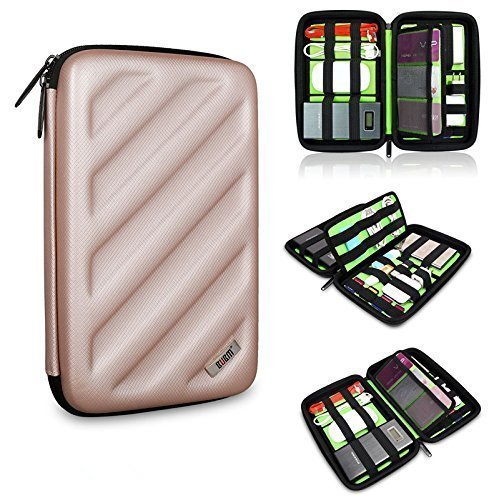 0889013588343 - BUBM PORTABLE EVA HARD DRIVE CASE TRAVEL ORGANIZER ELECTRONICS ACCESSORIES /CABLES & ACCESSORIES/ HARD DRIVE SHOCKPROOF WATERPROOF DIGITAL PRODUCTS TO RECEIVE A PACKAGE (GOLD LARGE)